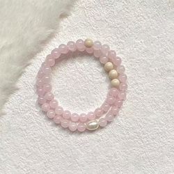 Little Red Book Same Cat Eye Sweet Girl Beaded Bracelet Memory Steel Coil Best Friend Friend Classmate Bracelet Jewelry