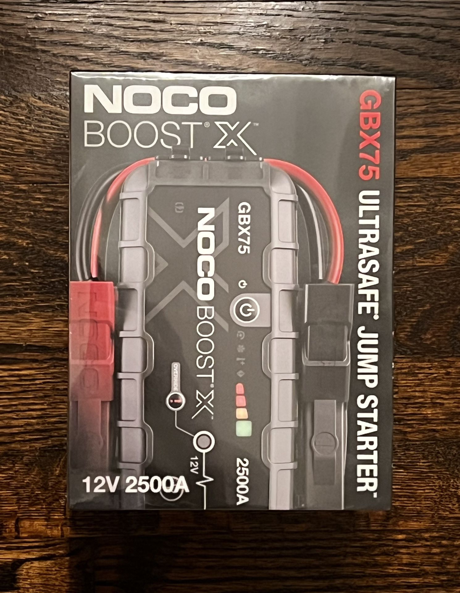 Sealed NOCO 2500A Jump Starter/Power Pack Combo W