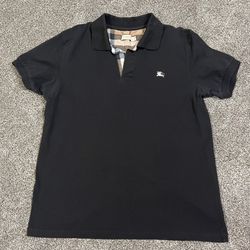 Burberry London Black Polo Shirt
