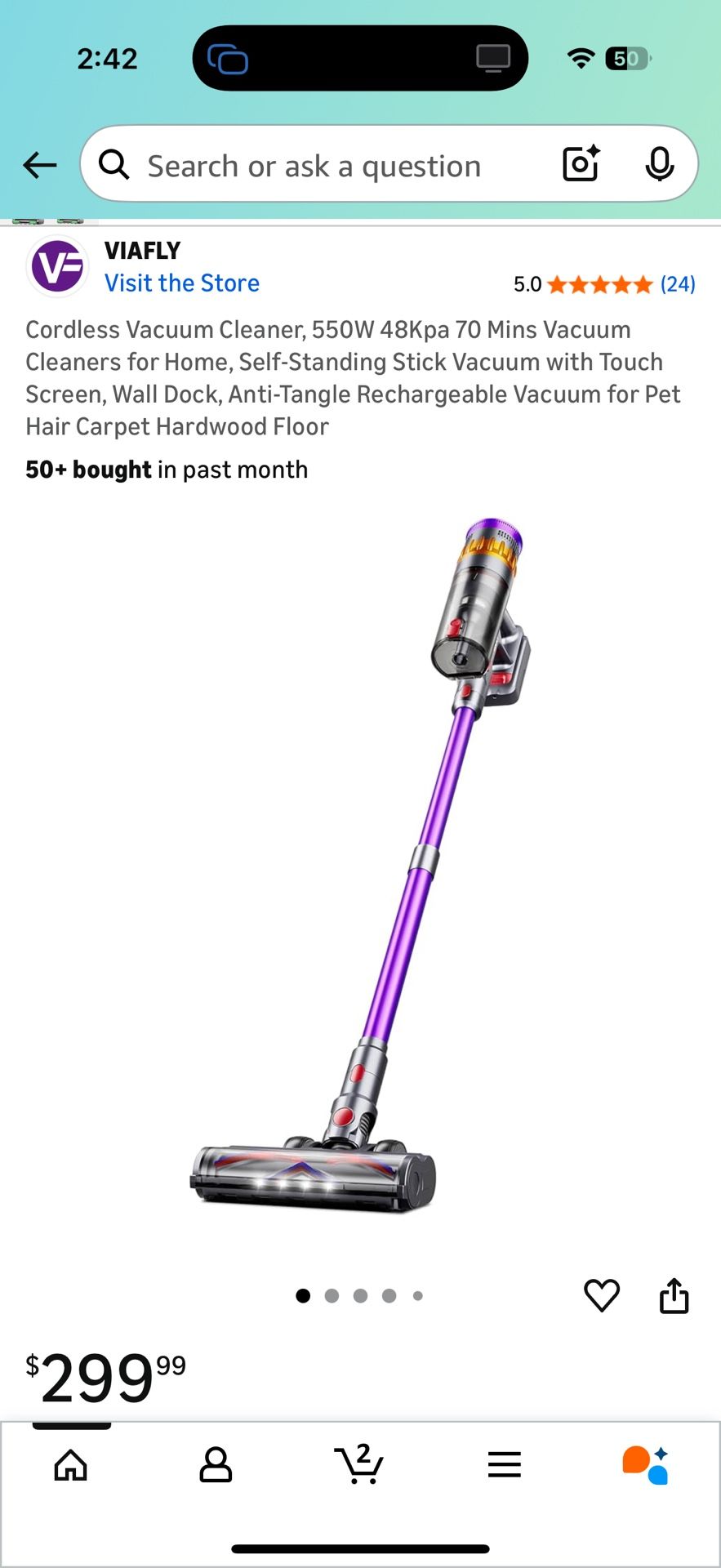 Viafly Cordless Vacuum 