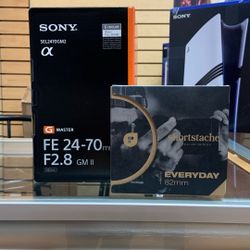 Sony FE 24-70mm F2.8 II With Shortstache 82mm Filter 