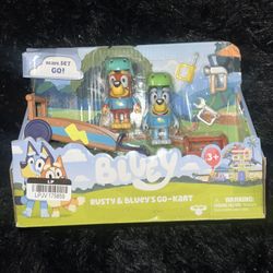 Rusty and Bluey play set 