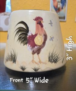 Home Interiors Ceramic Rooster Candle Shade