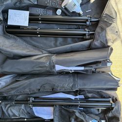 Complete Photo/Video Studio Bundle (LED Lights + Backdrop Kit + Tripods)