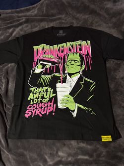 that's a awful lot of cough syrup tee available size XL