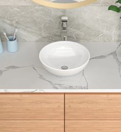 Lordear Round 16” Ceramics Vessel Sink - New Open Box