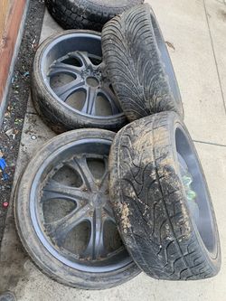 24” rims and tires 300 obo