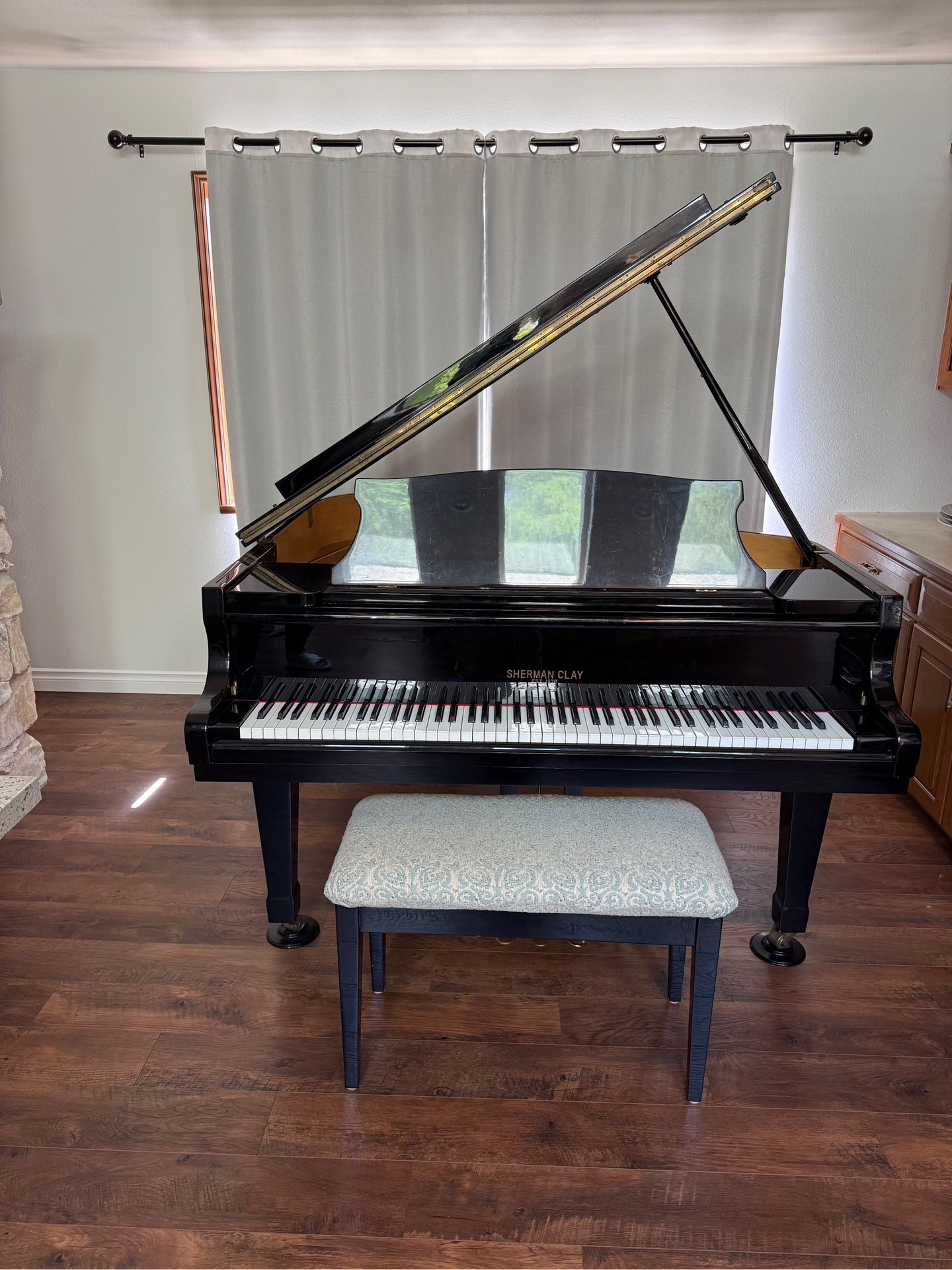 Baby grand piano
