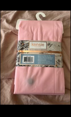 Pink shower curtain