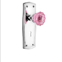 Nostalgic Warehouse Prairie Solid Brass Rose Passage Door Knob Set with Pink Crystal Knob and Decorative Keyhole for 2-3/4" Backset

Condition is New
