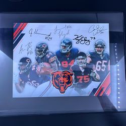 2017 Chicago Bears Framed Autographs 