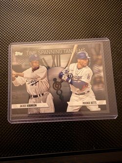 Topps Time Spanning Tandems Jackie Robinson Mookie Betts Card /299