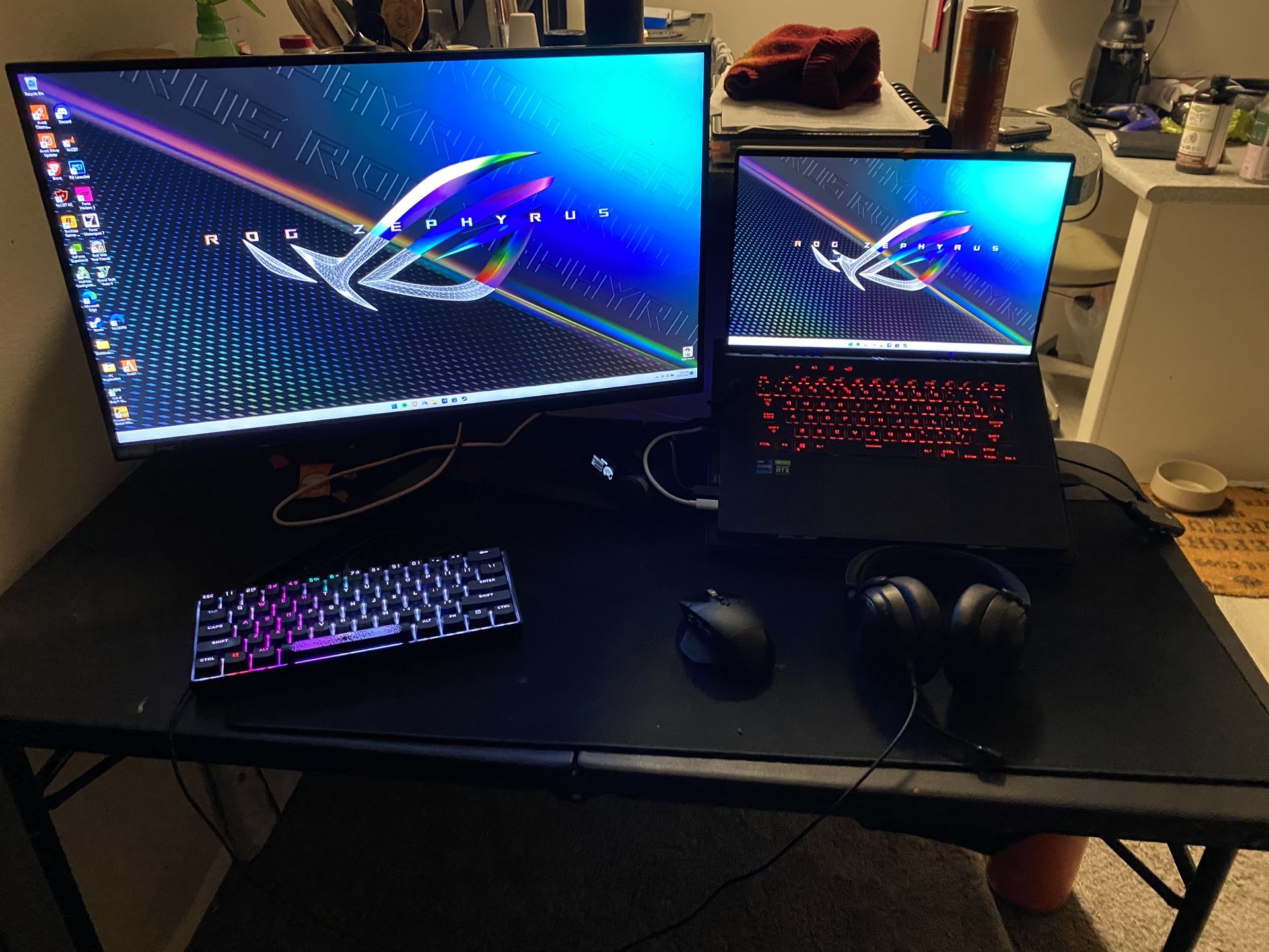 ASUS  Zephyrus M16 I9 RTX 3060 Laptop Gaming Set Up 