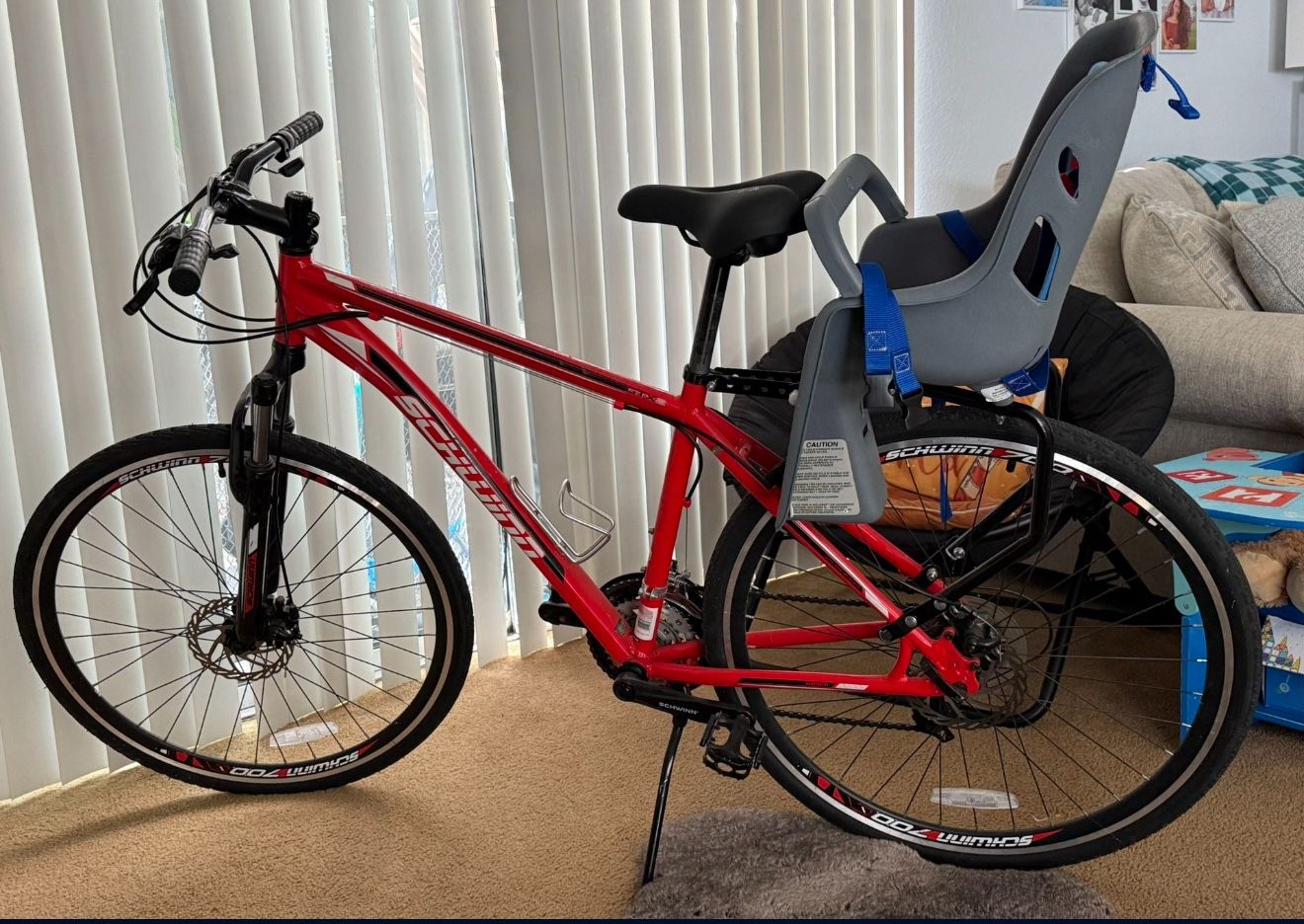 SCHWINN GTX 2.0 700c MEN’S DUAL 18 SPORT BIKE FRAME Dual sport frame With Toddler Seat