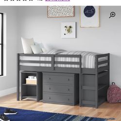 Twin Loft Bed With Drawers 