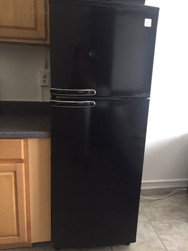 Black refrigerator