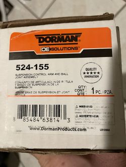 Dorman 524-155 Suspension Control Arm and Ball Joint Assembly