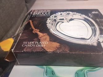 Silver Plated Candy Dish Vintage 1997