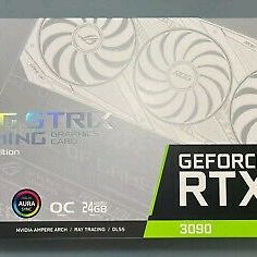 ASUS ROG Strix GeForce RTX 3090 White OC Edition Gaming GPU Graphics Card