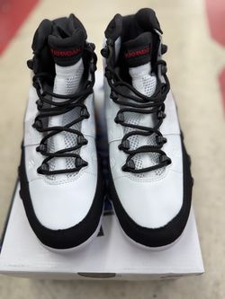 Jordan 9 White Black -SIZES