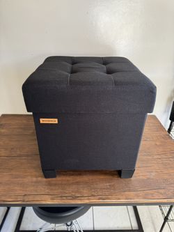 Ottoman Foot Rest with Storage Compartment (Collapsable)