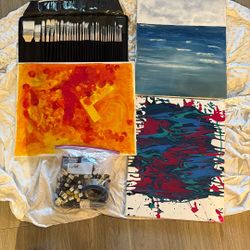 Buy All These Paintings And Supplies Together 