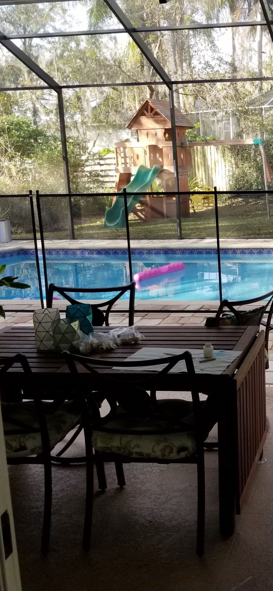 IKEA Wooden Slat Patio Table