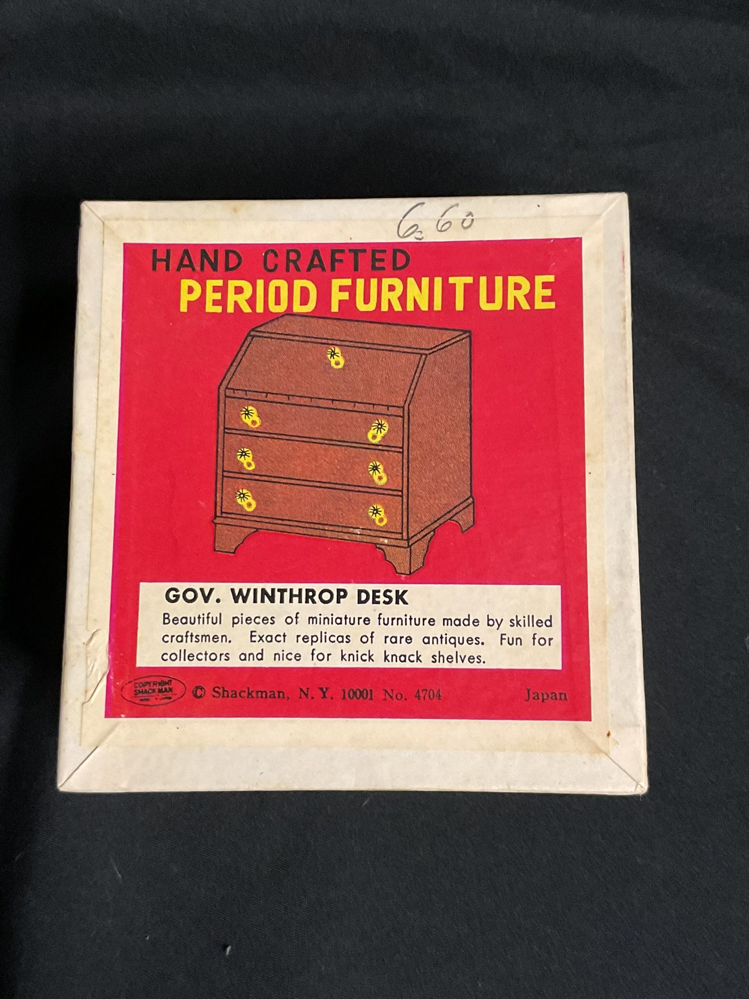 Antique Miniature Winthrop Desk – Dollhouse Collectible