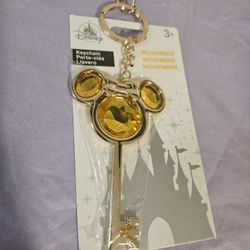 Minnie Mouse Birthstone November Keychain