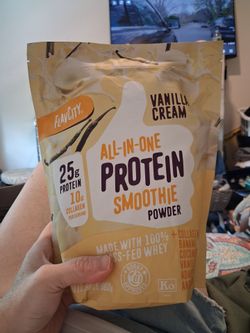 Flavcity vanilla cream all in. One protein smoothie powder
