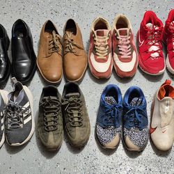 Variety of men's shoes