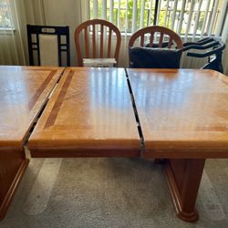 Dining-room table & chairs