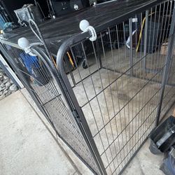 Animal Cage 48'Tall X 32'Wide 8 Panels & Tarp Cover-Read Description 