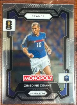Panini Prizm Zinedine Zidane Monopoly FIFA Card