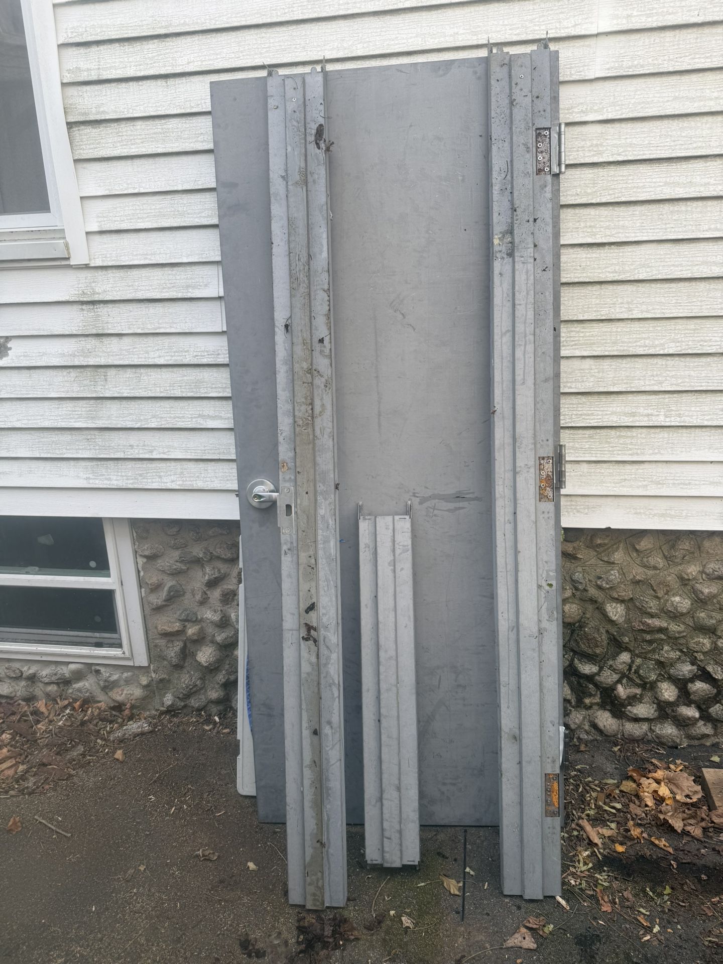 Commercial metal door