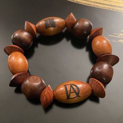 DeMarcus Alexan Wooden Mixed Bead Bracelet 