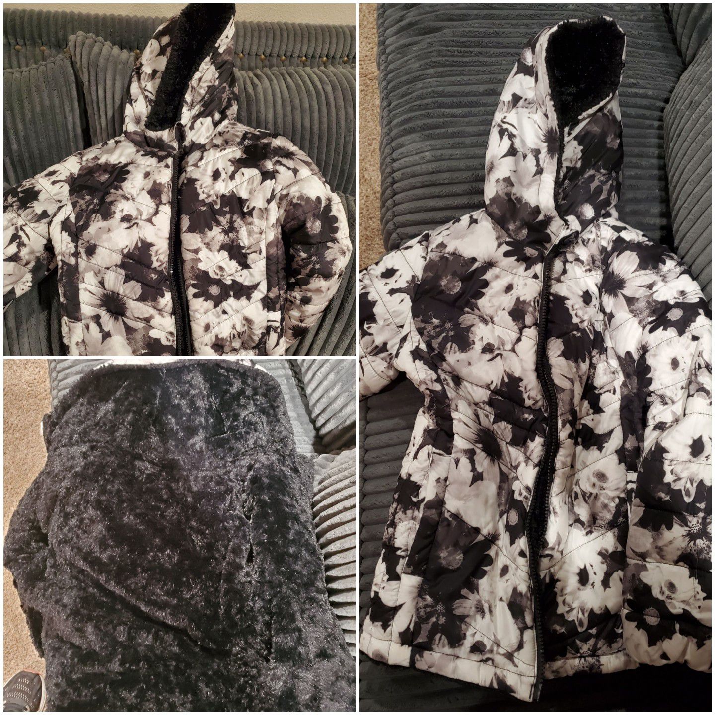 Girls winter jacket size 6/7 from Justice