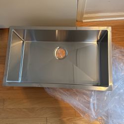 Krauss Stainless Sink 30” X 18” X 9” H