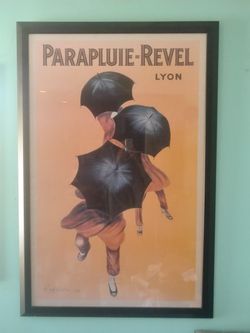 PROFESSIONALLY FRAMED 54"x 36" FRENCH 1920'S ART DECO