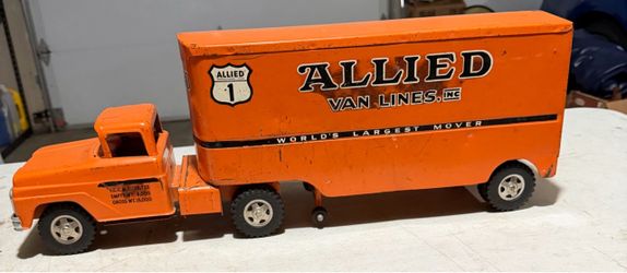 Vintage Tonka Allied Van semi truck.