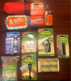11-Piece Emergency Preparedness / Outdoor Survival Kit Bundle