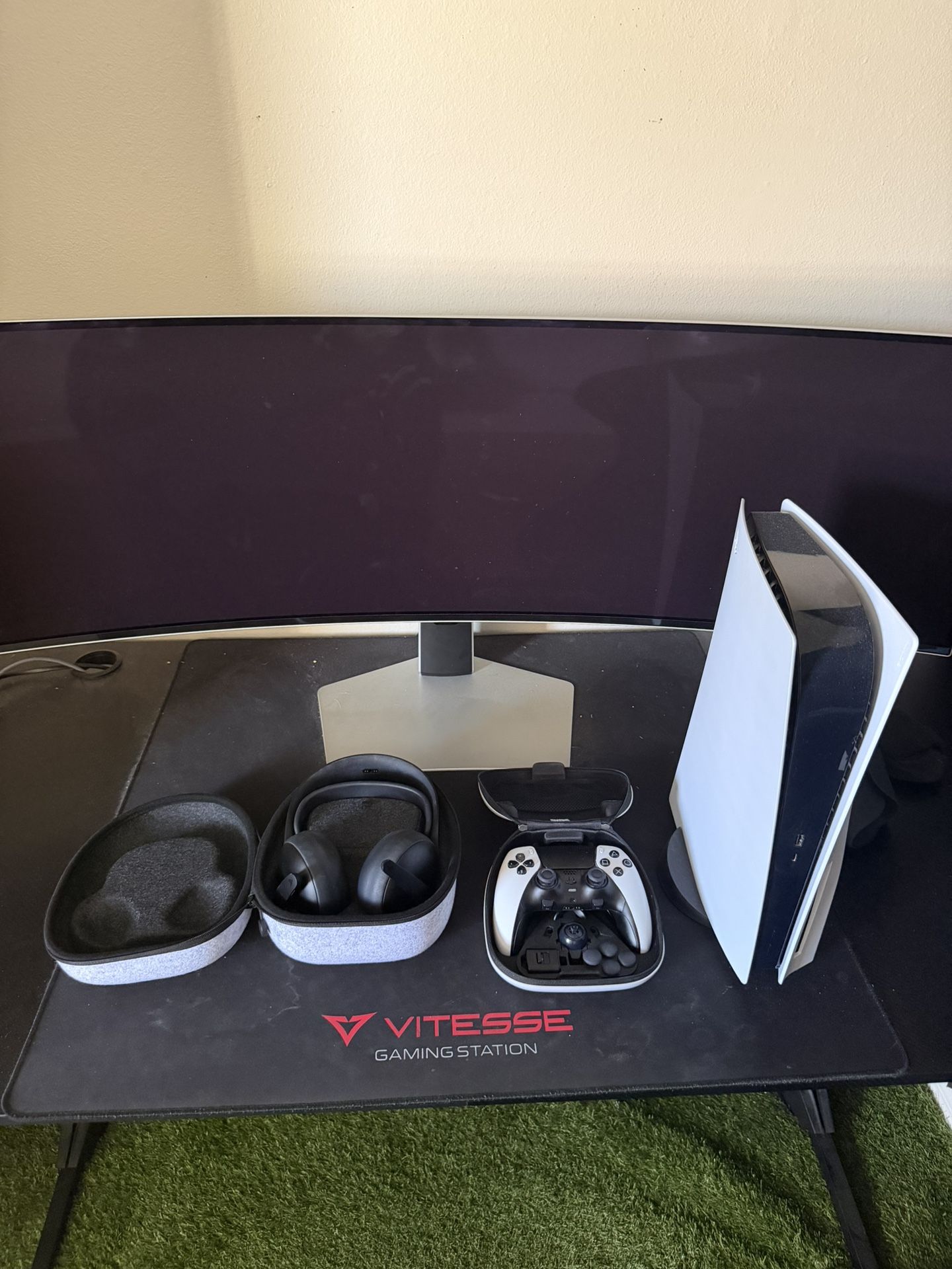 ps5 with controller and headset 