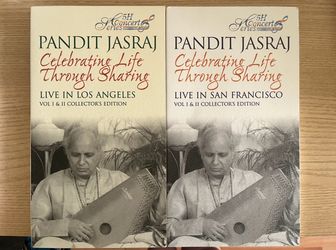 Pandit Jasraj Celebrating Life Through Sharing Live in Los Angeles and San Francisco Collector's Editions.