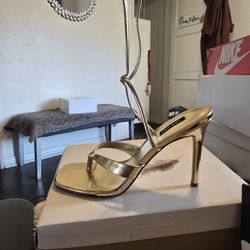 Size 12 Gold Strappy Heels