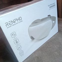 RENPHO Eye Massager Bluetooth Music Playing Warming Eye Mask with Heat & Remote Control & Eye Care Device Eye Massager NEW IN BOX