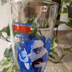 University of Kentucky Wildcats Basketball Santa Claus Glass

