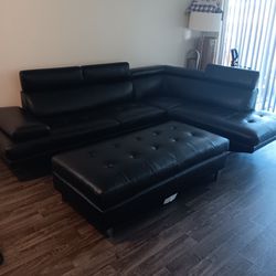 Black Couch Good Conditions $600 OBO 