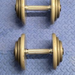 Dumbbells Fixed 2x40 lbs Pick up in Burien Yes Available 
