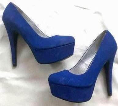 Women’s Charlotte Russe Royal Blue Platform High Heels