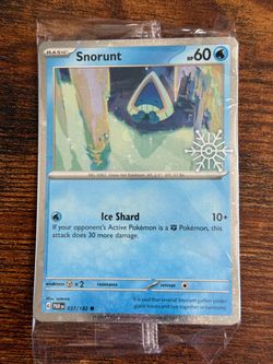 Pokémon Snorunt Sealed Card